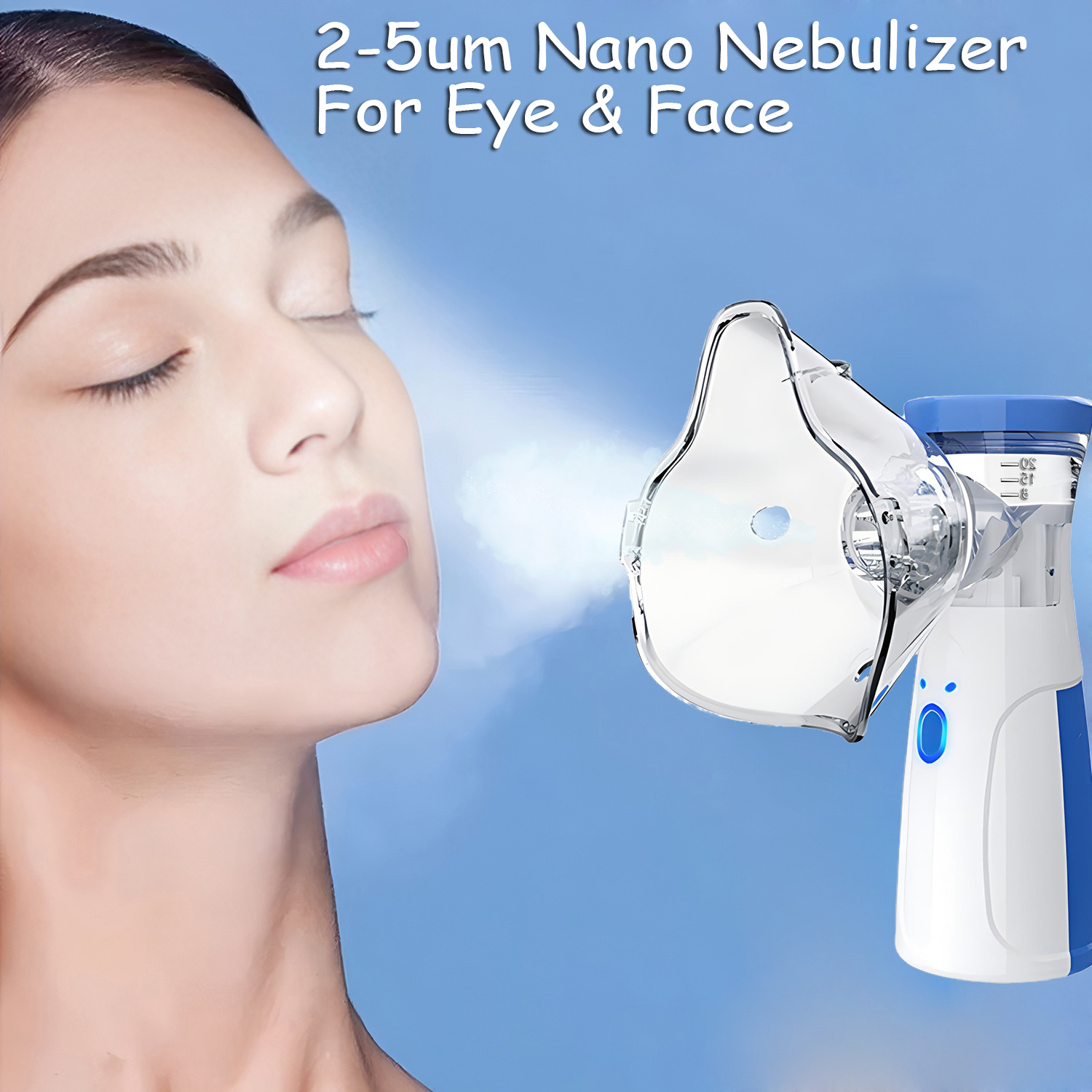 Face Steamer - Mini Vaporisateur Facial Silencieux à Mailles,