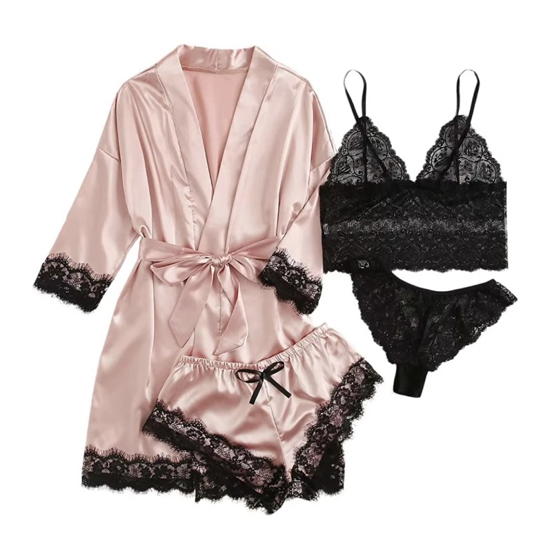 Ensemble pyjama en satin et de - Bathrobe avis et prix