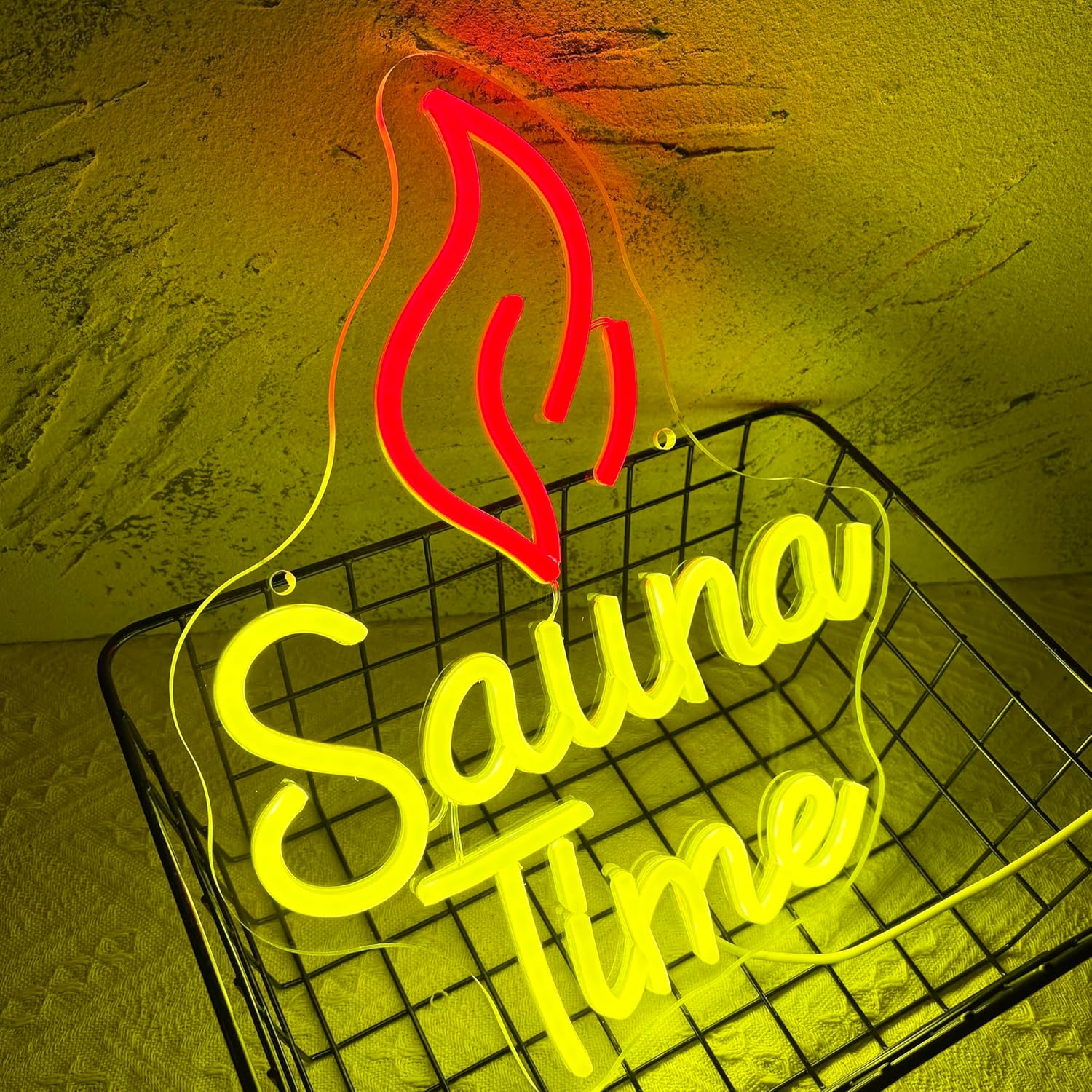 Enseigne néon LED Sauna Time,  - Spa Wellness Gym avis et prix